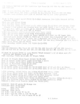 Great Northern 6 AM Situation Reports from Seattle, Washington, September 1964