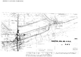 Plat Map of Pacific Coast Railroad Facilities at Renton, Washington, 1953