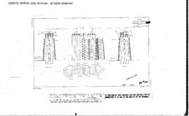 Camas Prairie Railroad Engineering Drawing: Piers, Bridge 126 - Clearwater River, Spalding, Idaho...