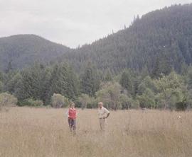 Helen Saunders Steele and Matt Fioretti at Lester, Washington, in 1985.