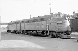 Western Pacific Railroad diesel locomotive 917D at Sacramento, California on August 3, 1973.