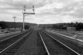 Union Pacific Railroad bridge at Spokane, Washington, undated.