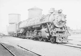 Northern Pacific steam locomotive 2684 at Staples, Minnesota, in 1952.