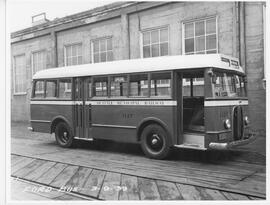 Seattle Municipal Railway Bus 1127, Seattle, Washington, 1940