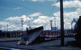 Spokane, Portland and Seattle Railway snow plow at Portland, Oregon in 1959.