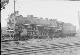 Northern Pacific steam locomotive 2626 at Auburn, Washington, in 1950.