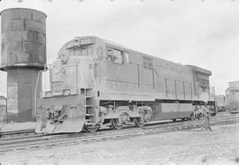 Northern Pacific diesel locomotive number 3301 at Auburn, Washington, in 1969.