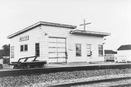 Great Northern Depot at Mentor, Minnesota, 1968