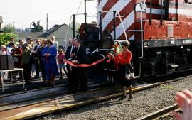 Spirit of Washington Dinner Train at Renton, Washington, circa 1993.