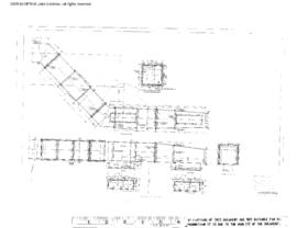 Great Northern Engineering Drawing, Many Glacier Hotel at East Glacier Park, Montana, 1957