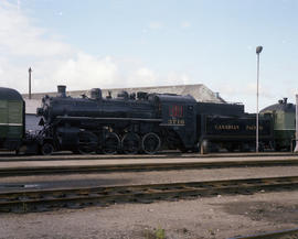Canadian Pacific Railway steam locomotive 3716 at North Vancouver, British Columbia on July 10, 1...