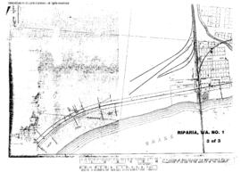 Plat Map of Northern Pacific Facilities at Riparia, Washington, undated