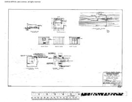 Northern Pacific Engineering Drawing, Pump House at Missoula, Montana, 1967