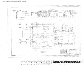 Great Northern Engineering Drawing, Power House and Shop at Somers, Montana, 1956