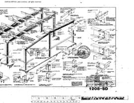 Burlington Northern Engineering Drawing, Wastewater Treatment Facility at Interbay, Washington, 1968