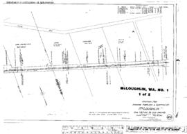 Plat Map of Spokane, Portland, and Seattle Railway Facilities at McLoughlin, Washington, 1915