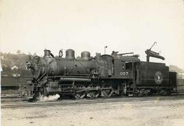 Great Northern Railway steam locomotive 1107 at Interbay, Washington in 1950.