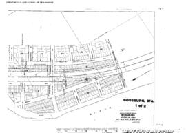 Plat Map of Great Northern Facilities at Bossburg, Washington, undated