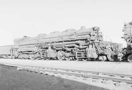 Northern Pacific steam locomotive 5009 at Livingston, Montana, in 1953.
