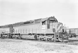 Burlington Northern diesel locomotive 6479 at Auburn, Washington in 1971.