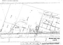 Plat Map of Northern Pacific Facilities at Union Gap, Washington, 1947