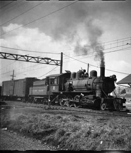 Pacific Coast Railroad steam locomotive number 16 at Renton, Washington in 1951.