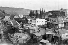 Chicago, Milwaukee, St. Paul & Pacific Railroad Company town at Saint Maries, Idaho, circa 1910.