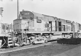 Spokane, Portland & Seattle Railway diesel locomotive number 300 at Vancouver, Washington in ...