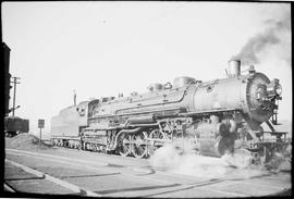 Northern Pacific steam locomotive 2610 at Seattle, Washington, in 1936.