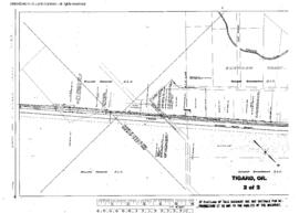 Plat Map of Oregon Electric Railroad Facilities at Tigard, Oregon, 1919