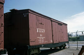 Butte, Anaconda and Pacific Railroad box car 94 at Butte, Montana in 1964.