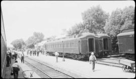 Northern Pacific station at Mandan, North Dakota, circa 1935.