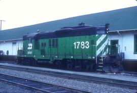 Burlington Northern 1783 at Bellingham, Washington in 1986.