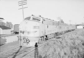 Union Pacific Railroad diesel locomotive number 912 at Dishman, Washington in 1953.