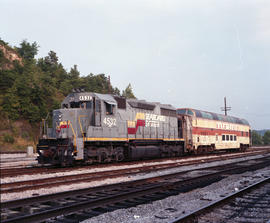 CSX Transportation passenger car 4352 at Birmingham, Alabama on July 31, 1987.