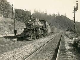 Great Northern Railway steam locomotive 1481 in Washington State, undated.