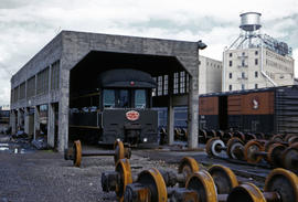 Spokane, Portland and Seattle Railway business car 99 at Portland, Oregon in 1959.