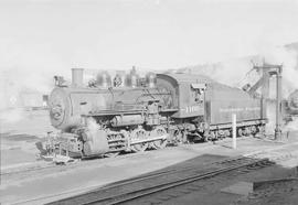 Northern Pacific steam locomotive 1166 at Duluth, Minnesota, in 1954.