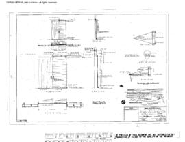 Great Northern Engineering Drawing, Engine House at South Klamath, Oregon, 1955