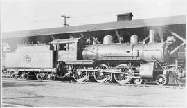 Spokane, Portland & Seattle Railway steam locomotive 158 at Portland, Oregon, circa 1928.