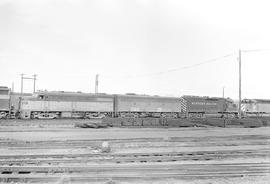 Burlington Northern diesel locomotive 4116 at Tacoma, Washington in 1971.