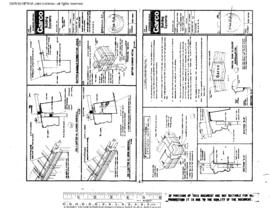 Burlington Northern Engineering Drawing, Unnamed Structure at Spokane, Washington, 1981