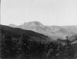 Northern Pacific mountain right-of-way  from Stampede, Washington, circa 1925.