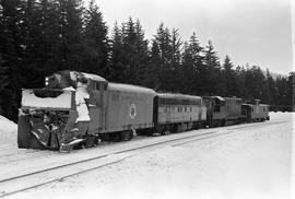 Northern Pacific rotary snow plow number 42 at Stampede, Washington in 1972.