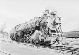 Northern Pacific steam locomotive 2652 at Glendive, Montana, in 1953.