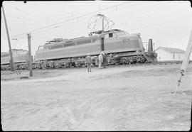 Chicago, Milwaukee, St. Paul & Pacific Railroad Company electric locomotive number E-70 at De...