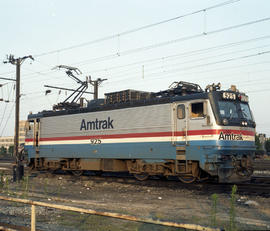 Amtrak electric locomotive 925 at Washington, District of Columbia on July 5, 1982.