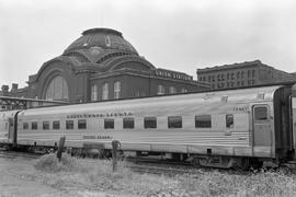 Chicago, Burlington and Quincy Railroad  passenger car Silver Chasm at Tacoma, Washington, on Jul...