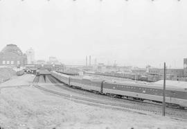 Northern Pacific Vista-Dome North Coast Limited at Tacoma, Washington, in 1956.