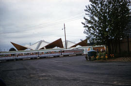 Portland Zoo Railway passenger cars at North Portland, Oregon in 1959.